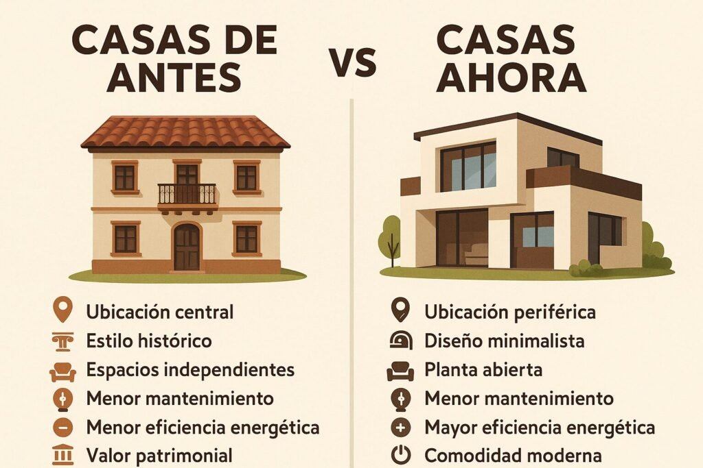 Casas de Antes vs Casas de Ahora : Casas en Cuenca